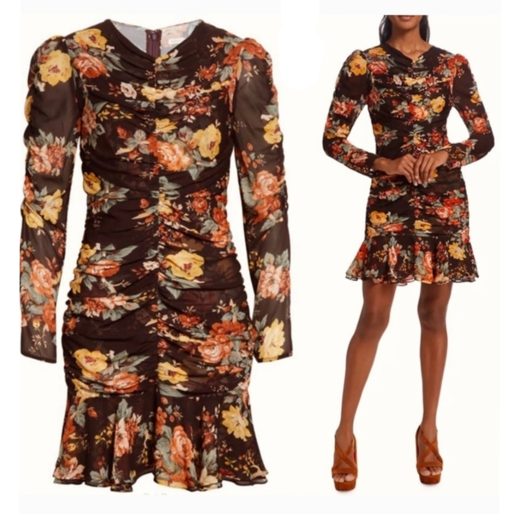 Veronica Beard Hedera Floral Mini Dress